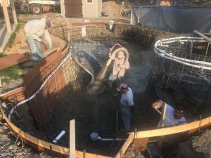 Men Working on Swimming Pool